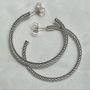 DAVID YURMAN Cable Hoop Earrings